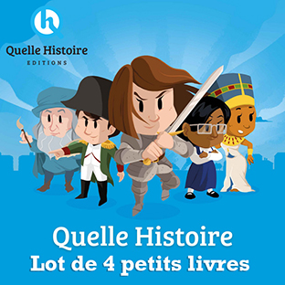 Quelle Histoire ! Lot de 4 petits livres